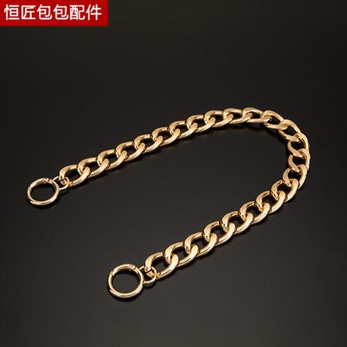 批发宽延长链浅金复古腋下包单肩青蛙包包肩带粗链条金属配件单买